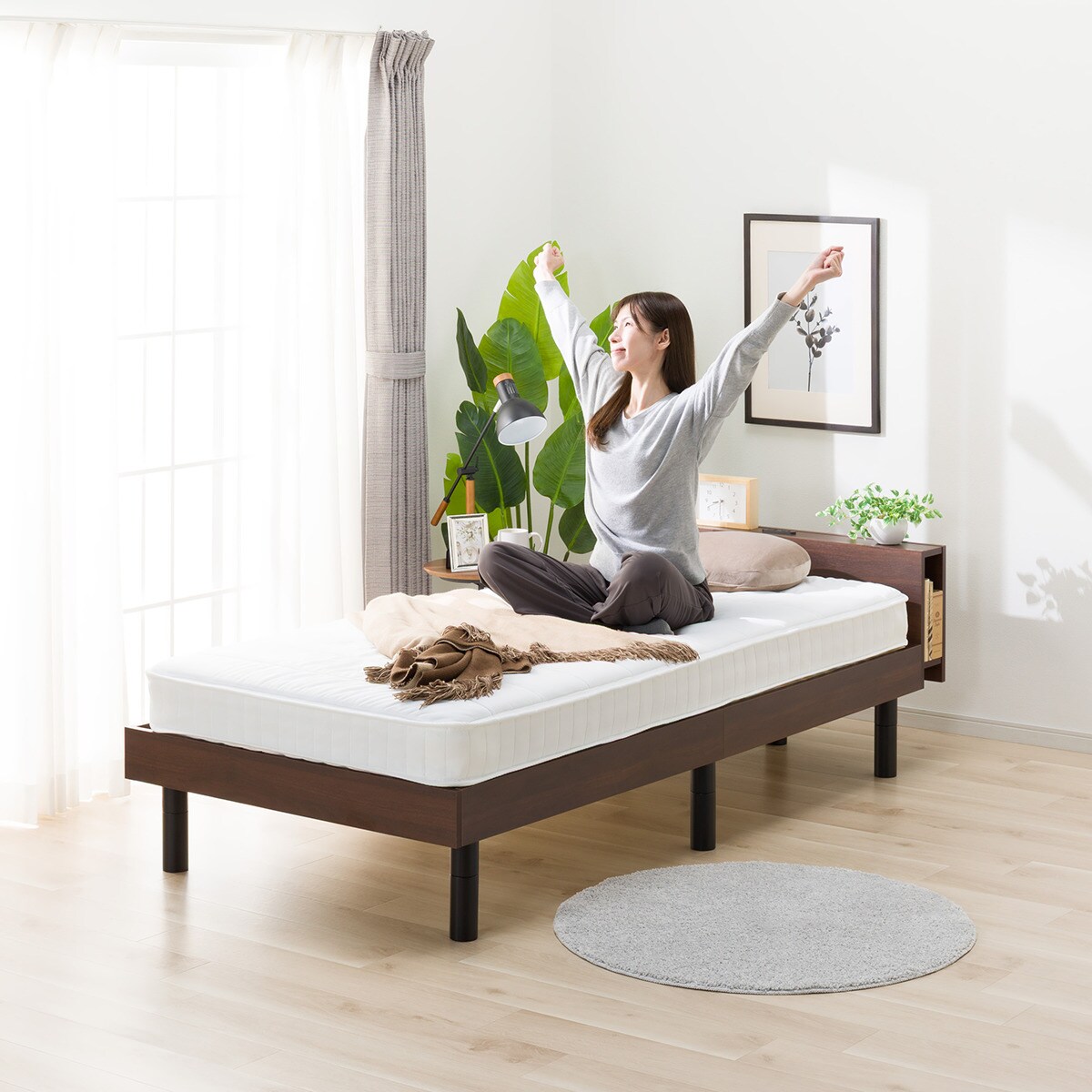 シングルかんたん分別 圧縮 ポケットコイルマットレス(ZERO4R EM