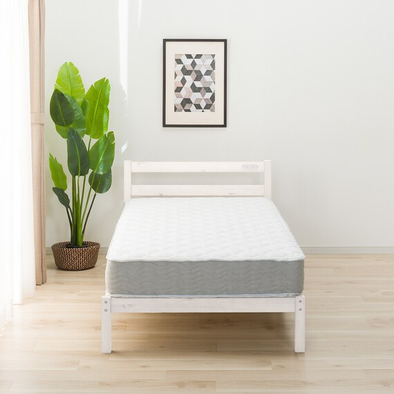 シングル すのこベッドフレームマットレスセット(PC501 WW/RX05EC) 7枚目画像