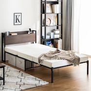 棚付きパイプベッド (ZO)