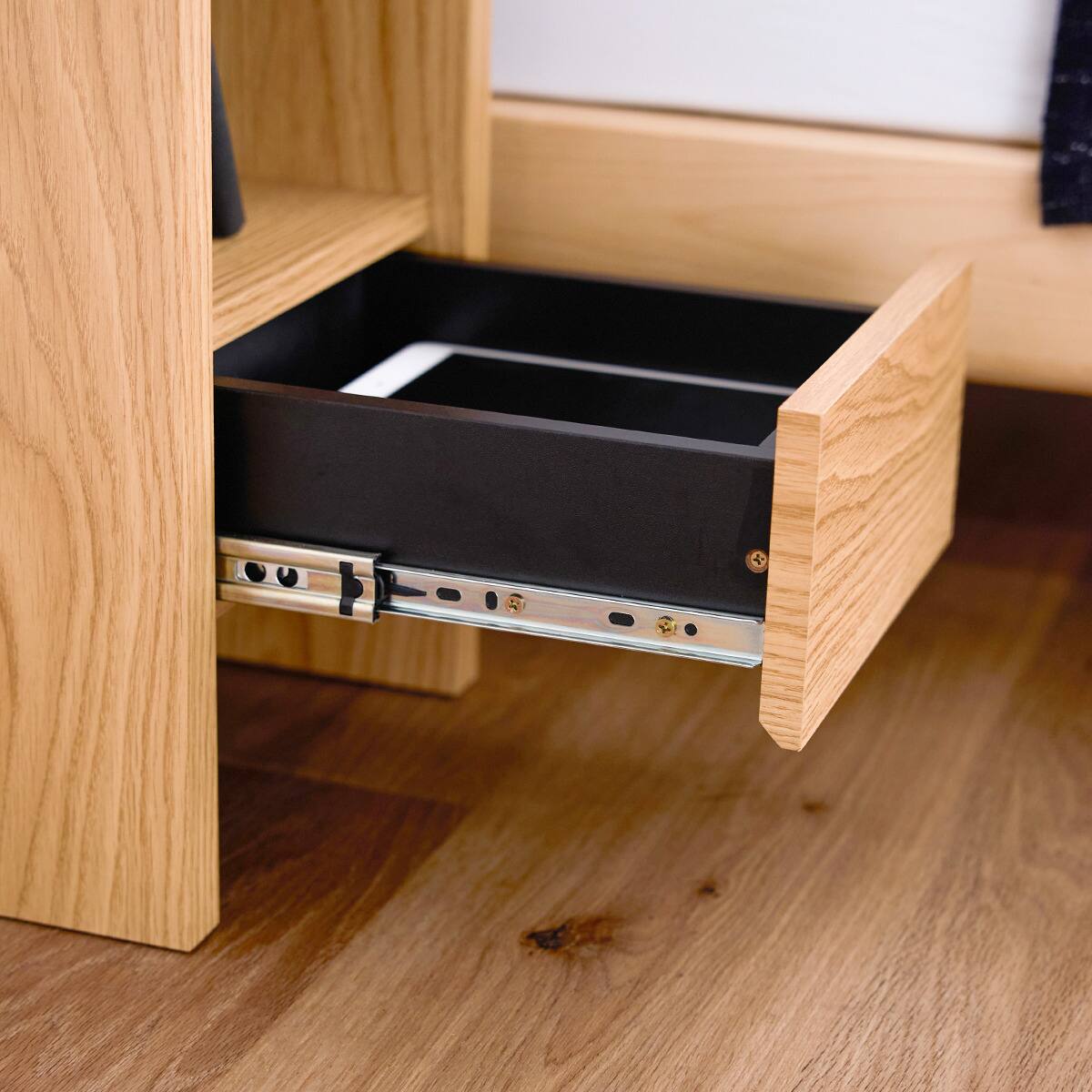 急速充電器付きナイトテーブル (CHG OAK) | ニトリネット【公式】 家具