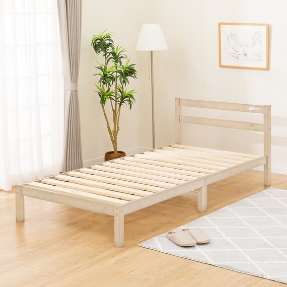 すのこベッドフレーム シングル (PC501 S コンセント付き NA) 1枚目画像