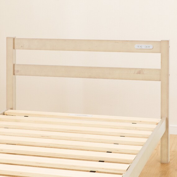 すのこベッドフレーム シングル (PC501 S コンセント付き NA) 9枚目画像