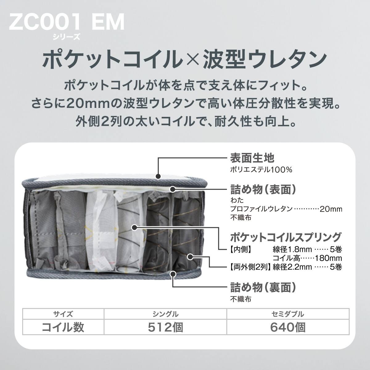 シングルマットレス(ZC001 EM) | ニトリネット【公式】 家具