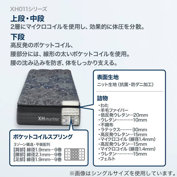 シングルマットレス(XH011) 3枚目画像