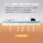 【5ゾーンの体圧分散】 シングルウレタンマットレス (RX09EC) 5枚目画像