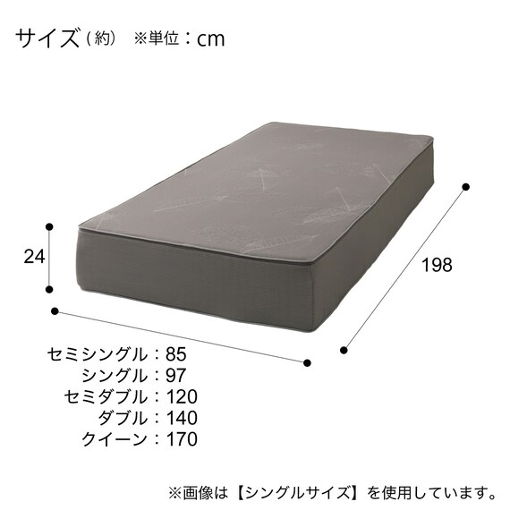 【5ゾーンの体圧分散】 シングルウレタンマットレス (RX09EC) 19枚目画像