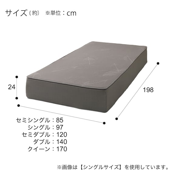 【5ゾーンの体圧分散】 シングルウレタンマットレス (RX09EC) 19枚目画像