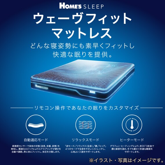 シングルマットレス(ウェーブフィット)【島忠ホームズ商品】 2枚目画像