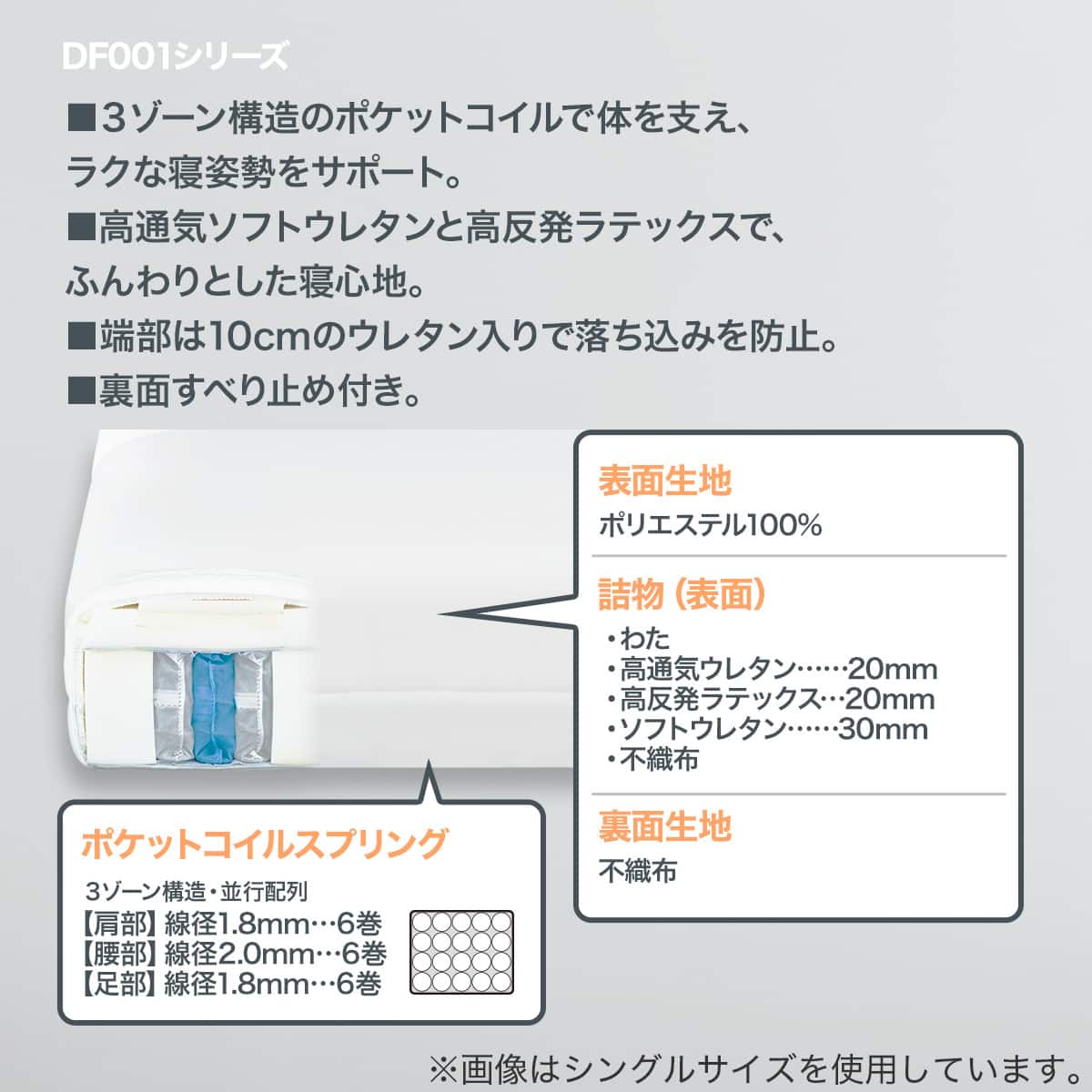 シングルマットレス(AD051) | ニトリネット【公式】 家具・インテリア通販