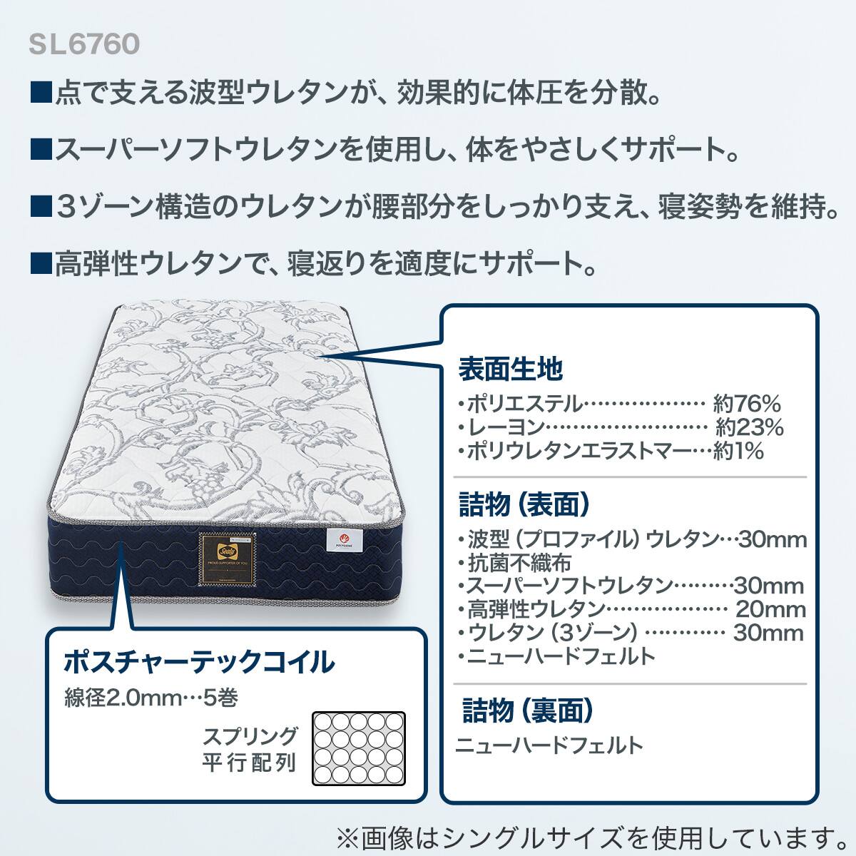 シーリー クイーンマットレス(SL-6760) | ニトリネット【公式】 家具