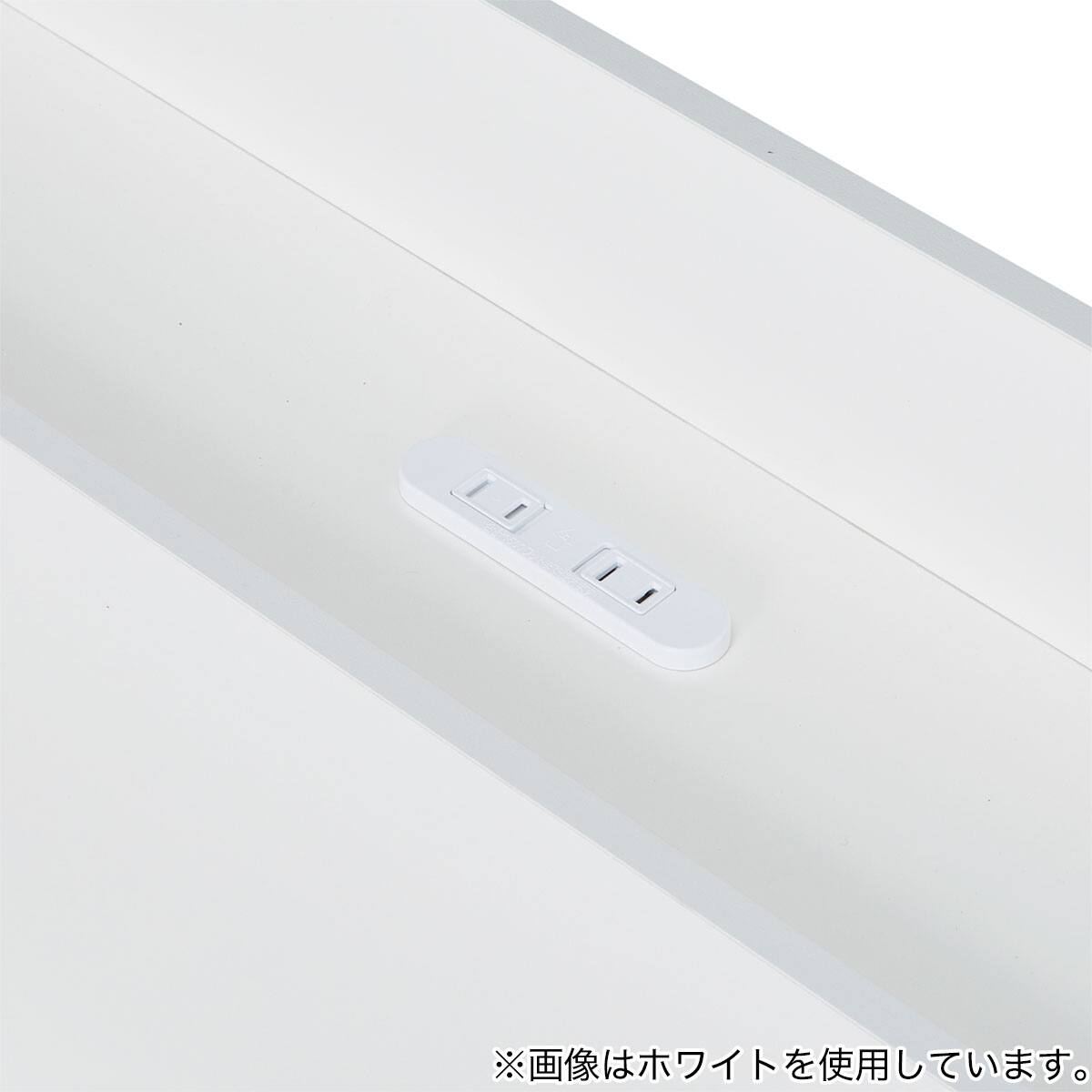 シングルパイプベッドフレーム(JH061C 棚・コンセント付き BK