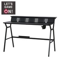 モニター台付きゲーミングデスク(GM014 BK)