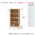 セミオーダーラック 奥行44cm (幅45×高さ120cm WT) 14枚目画像