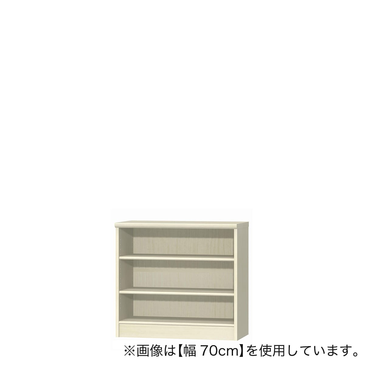 ParáCodeオーダー白木のシェルフ プラン木製シェルフ W800×H1850 ナチュラル×ホワイト 上下扉付き RFPS