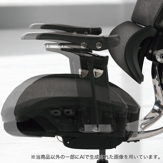 ハイパフォーマンスオフィスチェア(OC907 BK) 29枚目画像