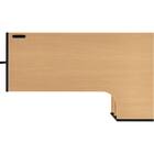 L型コーナーデスク(ZK012 72 LBR) 12枚目画像