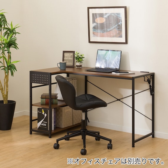 L型コーナーデスク(ZK012 72 MBR) 1枚目画像