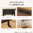 L型コーナーデスク(ZK012 72 MBR) 3枚目画像