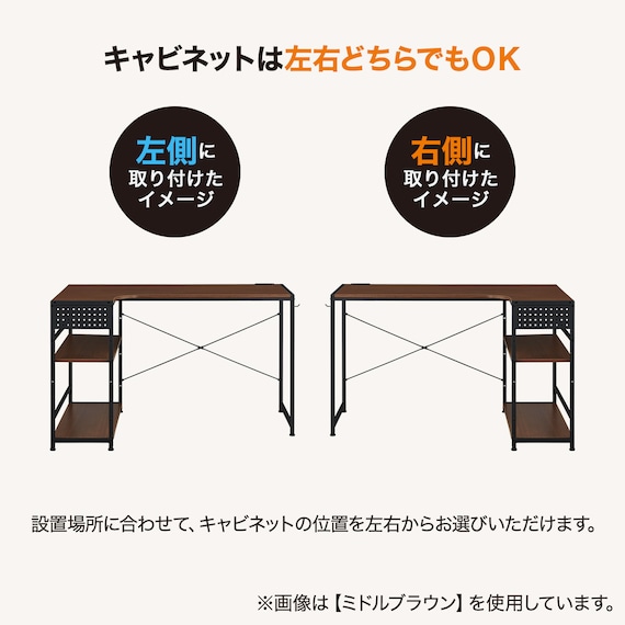 L型コーナーデスク(ZK012 72 MBR) 5枚目画像