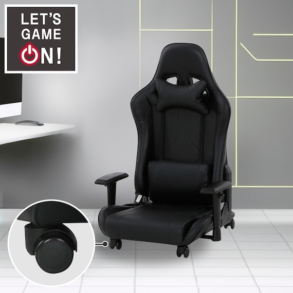 ゲーミングチェア ロータイプ(GM703N BK/BK) 1枚目画像