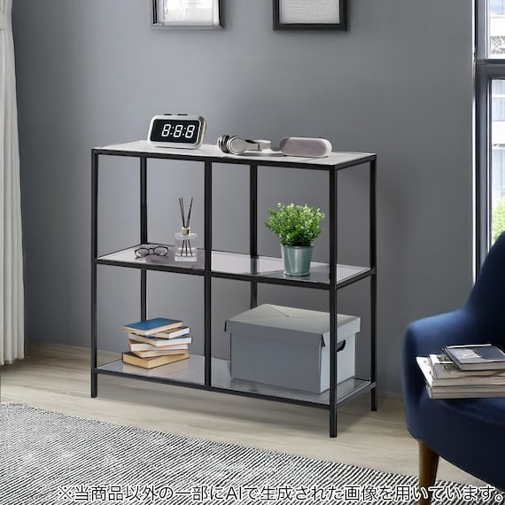 ディスプレイガラスシェルフ(GL001 7985 BK) 1枚目画像