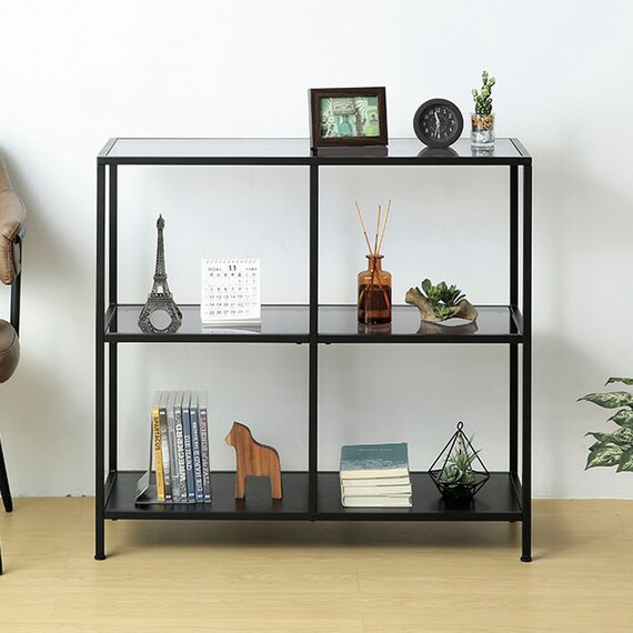 ディスプレイガラスシェルフ(GL001 7985 BK) 2枚目画像