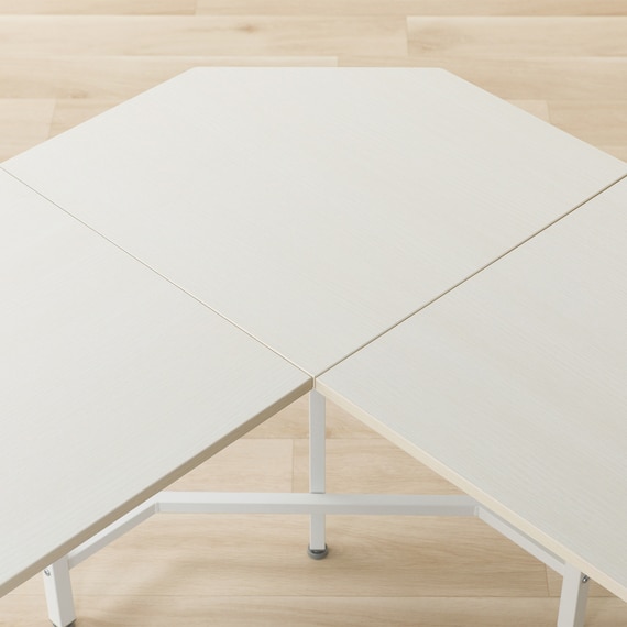 L型コーナーデスク(ZK007 N128 WW) 9枚目画像