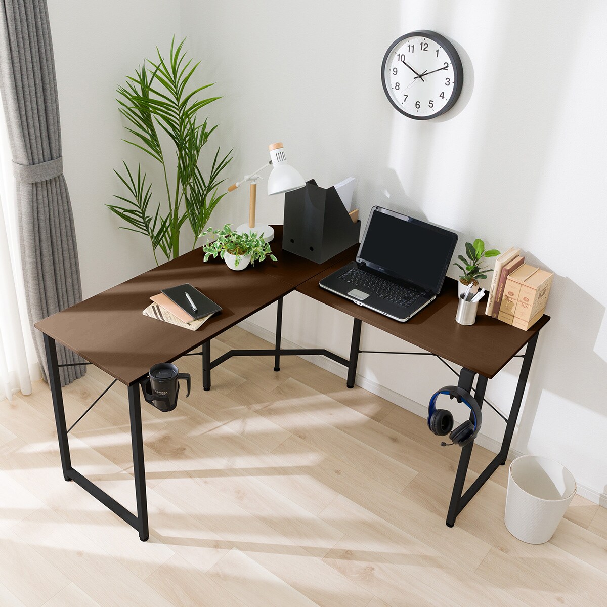 ニトリ L字型デスク 机　高さ調節可能　送料込み 高コスパ】ニトリのL字ワーキングデスクが安くて捗る！ - YouTube