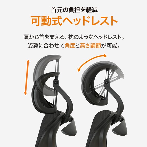 オフィスチェア(OC508N BK） 3枚目画像