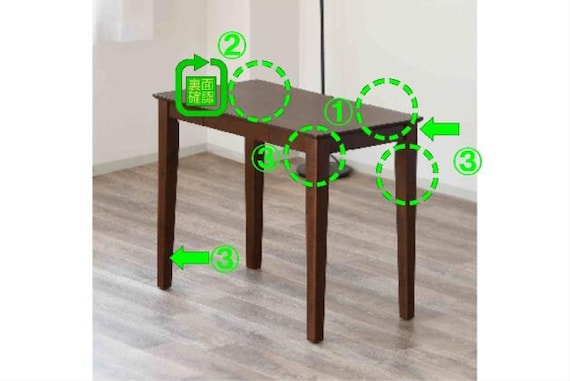 デスク アスコット90 BR 3枚目画像