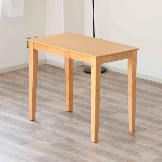 天然木引出し付きデスク (幅90cm オーク NA) 1枚目画像