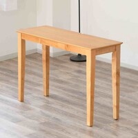 奥行40cmの天然木スリムデスク (幅110cm オーク NA)