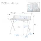 仕切り板付きデスク(OM001N WH) 10枚目画像