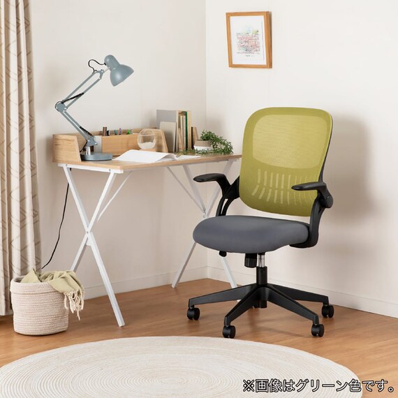 デスクチェア(フォセット2 肘付き BK)【島忠ホームズ商品】 10枚目画像