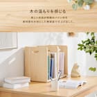 天然木スタッキングブックラック (4個セット) 3枚目画像