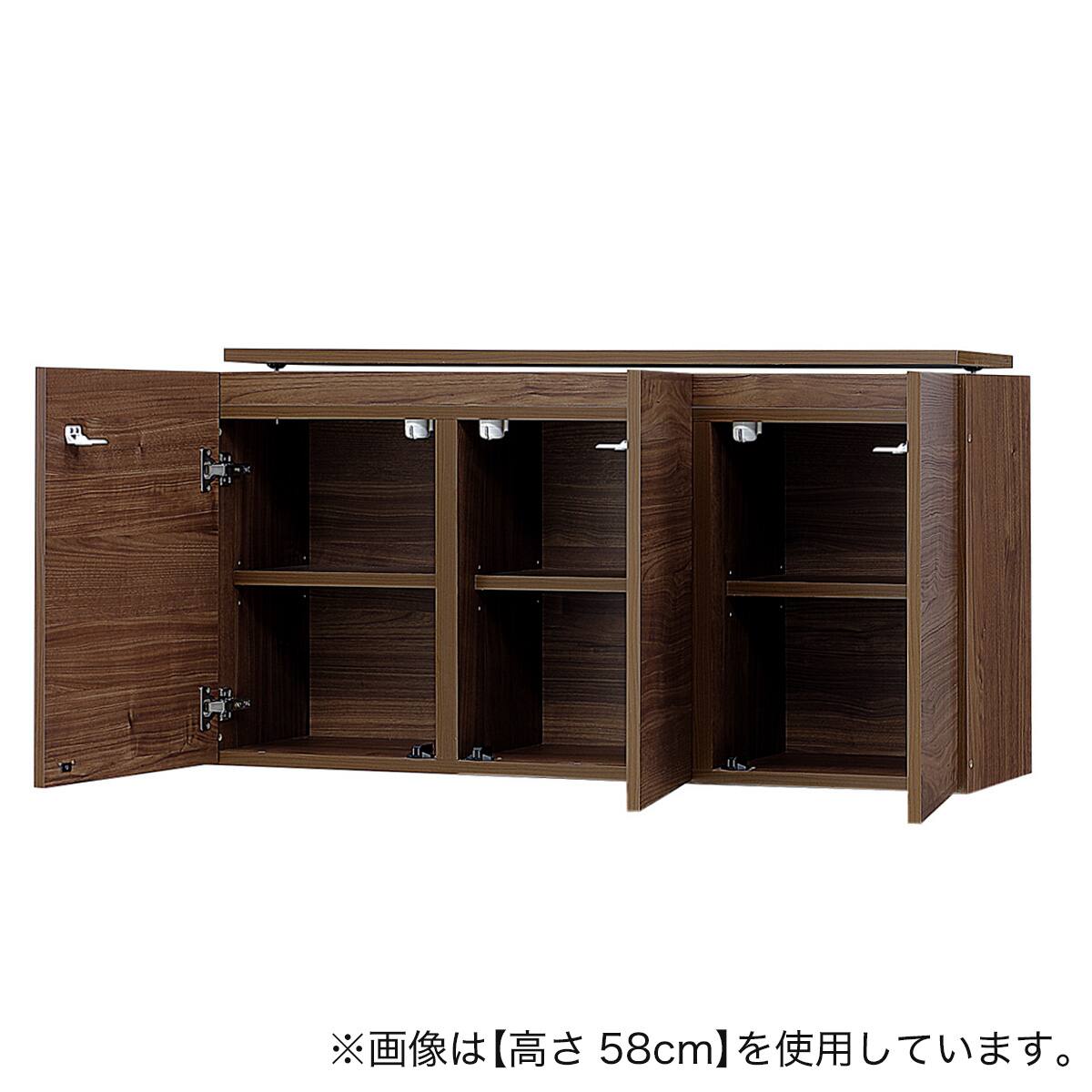 高さ1cm単位で選べる] ベンチ付きラック専用上置き 幅120.5cm用 (高さ