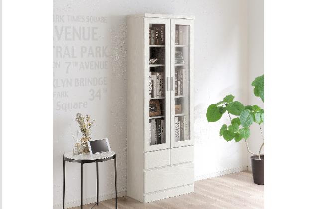 【値引、直接引取⭕️】ニトリ 書棚アカツキ 90 DBR(6000340) 幅90cm]スライド本棚 (アカツキ 90) 【完成品・配送員設置】 【5
