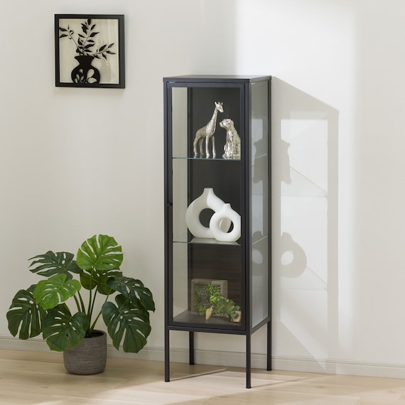 ガラスコレクションケース(AN001 BK) 1枚目画像