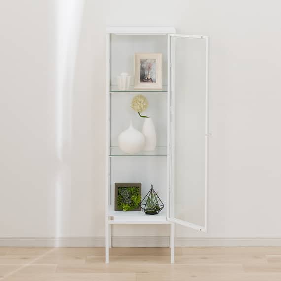 ガラスコレクションケース(AN001 WH) 2枚目画像