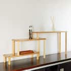 組替え自由な天然木デスク上ラック (ハイセット) 1枚目画像