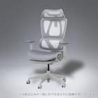 オフィスチェア(OC707 スモールサイズ エラストマーメッシュ WH) 1枚目画像