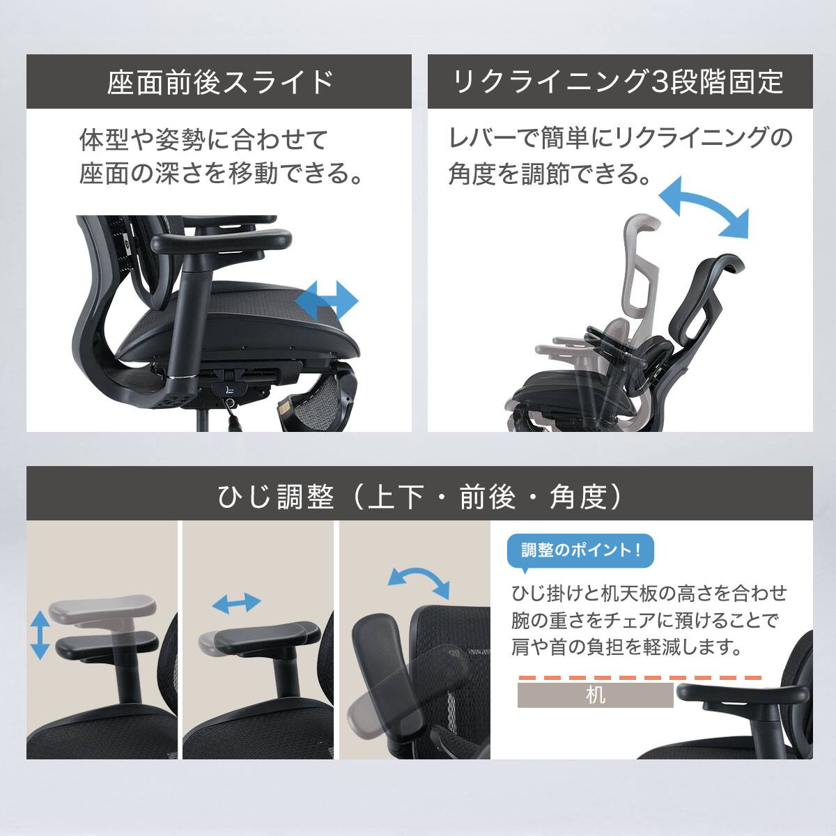 オフィスチェア(OC911N BK) | ニトリネット【公式】 家具・インテリア通販