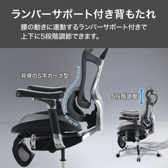 オフィスチェア(OC915 BK) 3枚目画像
