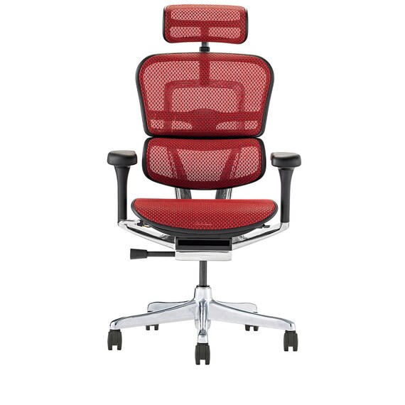 ワークチェア(エルゴヒューマン EHP2 HAMDR BK/RD) 2枚目画像