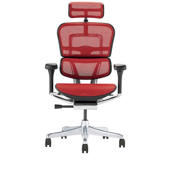 ワークチェア(エルゴヒューマン EHP2 HAMDR BK/RD) 2枚目画像