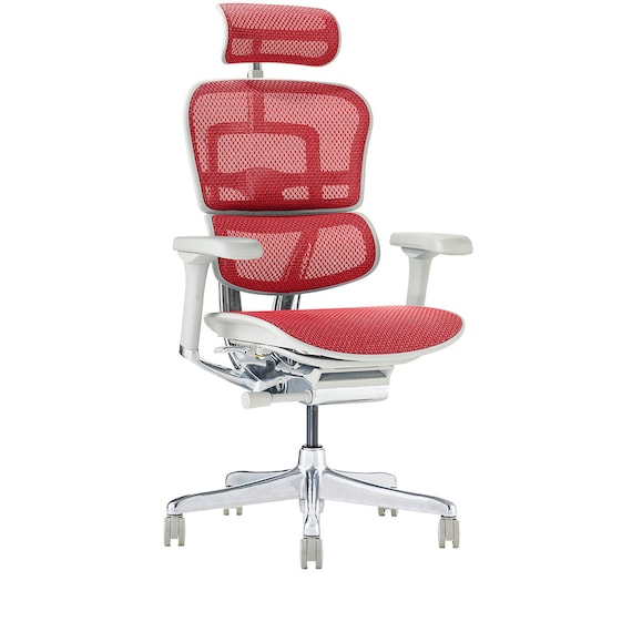 ワークチェア(エルゴヒューマン EHP2 HAMDR GY/RD) 1枚目画像