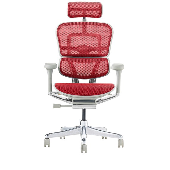 ワークチェア(エルゴヒューマン EHP2 HAMDR GY/RD) 2枚目画像