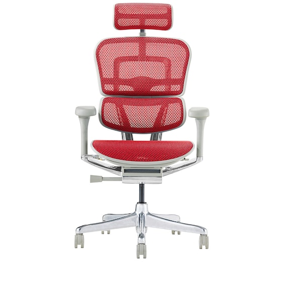 ワークチェア(エルゴヒューマン EHP2 HAMDR GY/RD) 2枚目画像