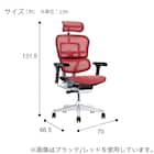 ワークチェア(エルゴヒューマン EHP2 HAMDR GY/BL) 3枚目画像