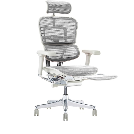 ワークチェア(エルゴヒューマン EHP2 LPLDR GY/WH) 1枚目画像
